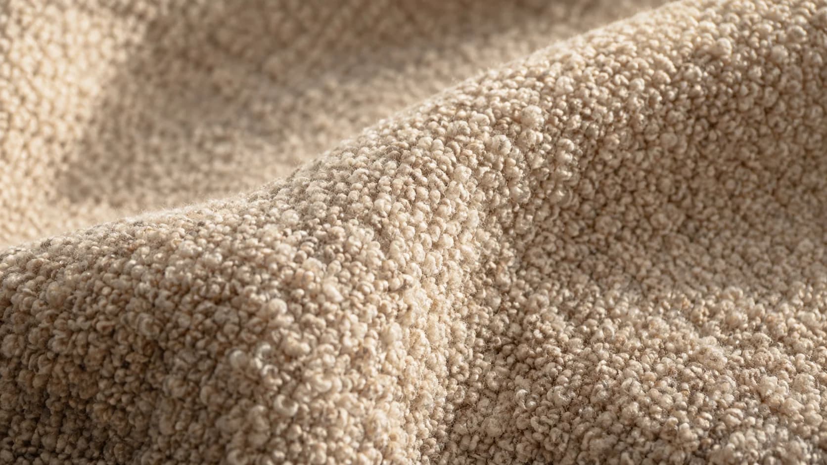 Trama di un tessuto bouclé in primo piano