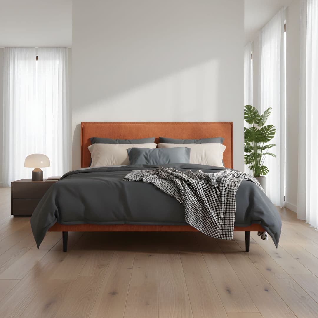 Letto terracotta strutturato