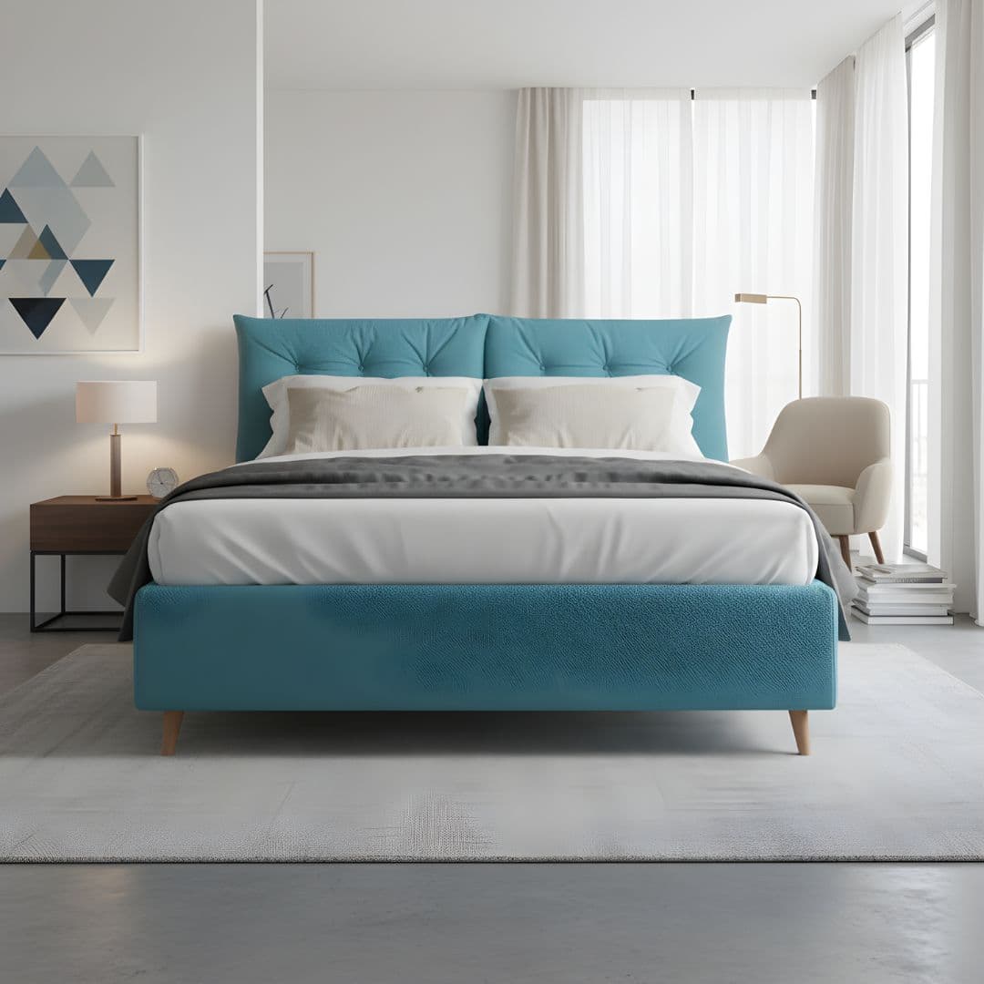 Letto turchese stile nordico