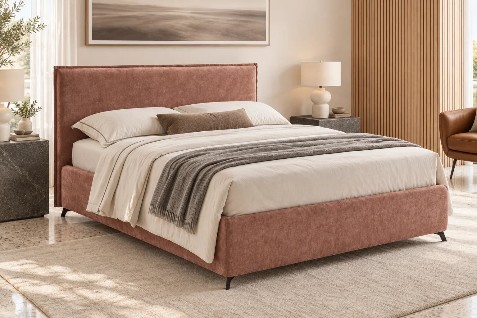 Letto imbottito Essenza — Callegari Notte