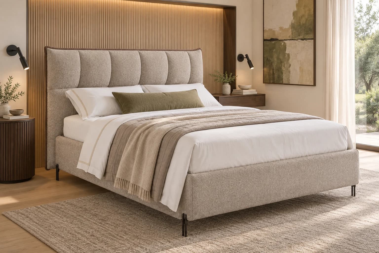 Letto imbottito Lumina — Callegari Notte