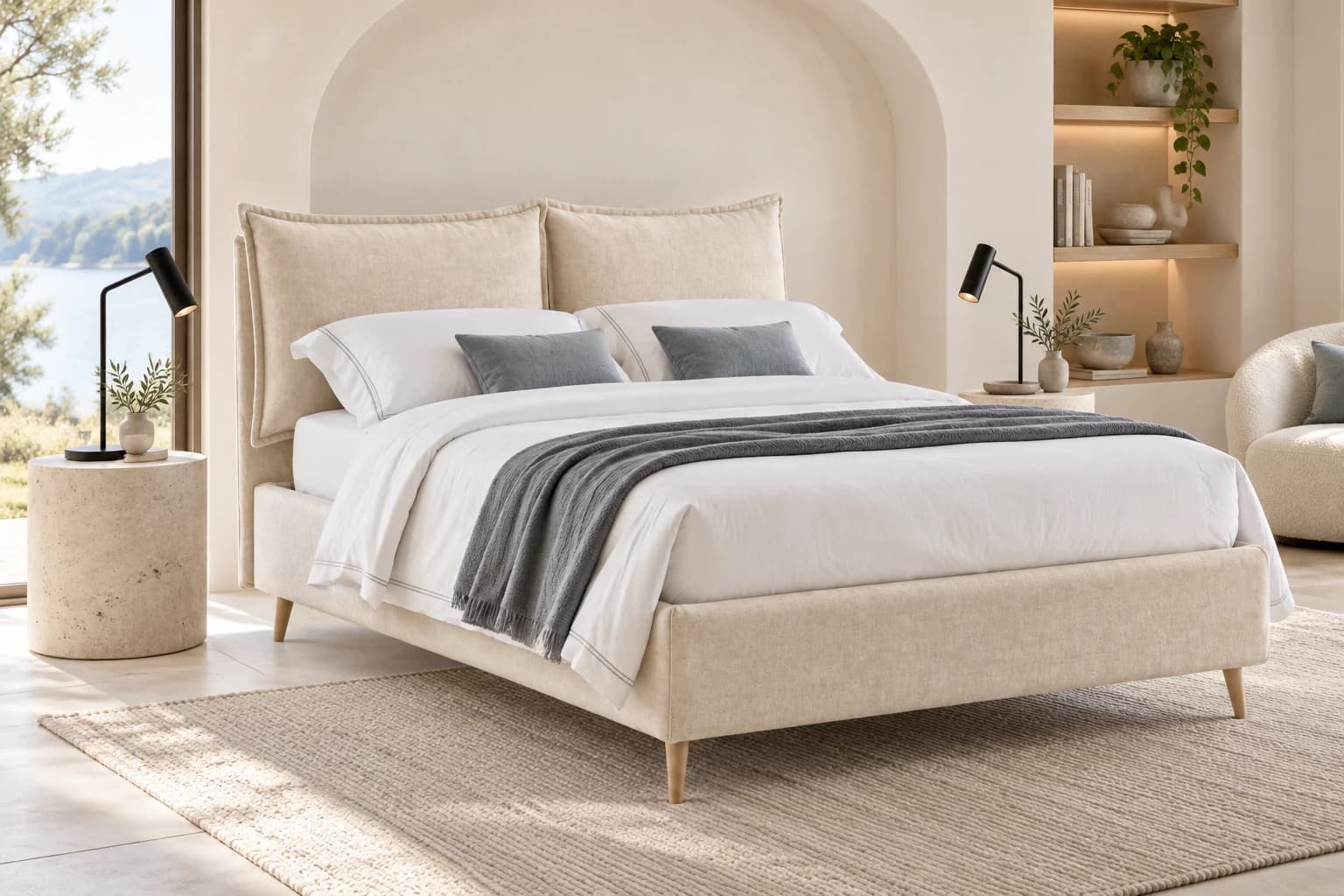 Letto imbottito Satori — Callegari Notte